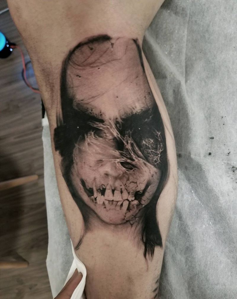 美女丧尸纹身图片