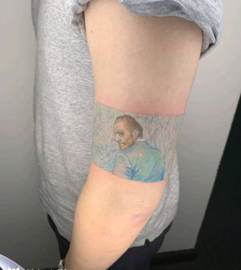 挚爱梵高纹身图片