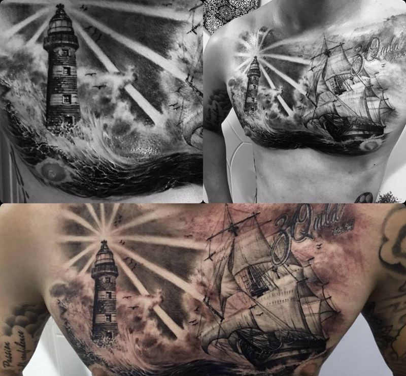 心怀大海纹身图片