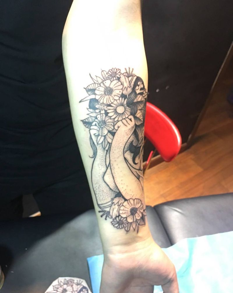 大波浪纹身图片