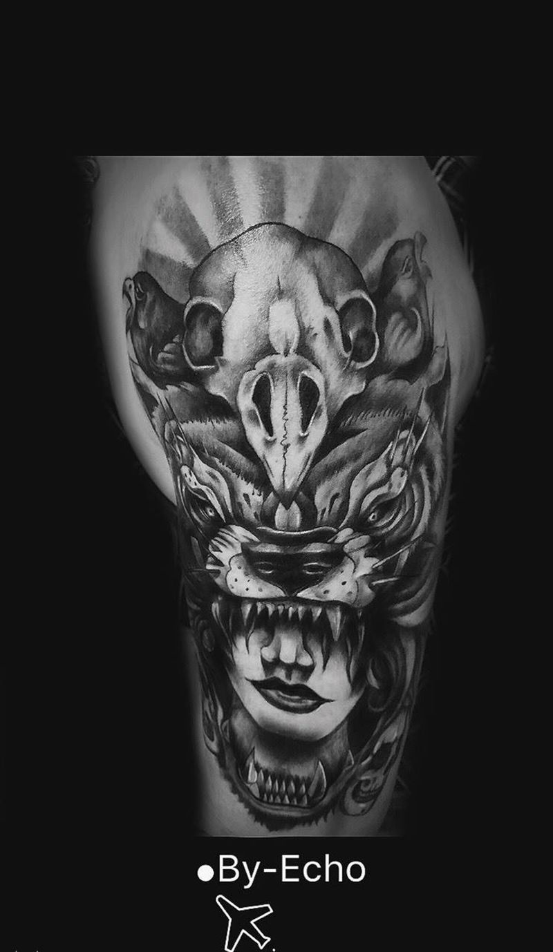 后面是恢复后纹身图片