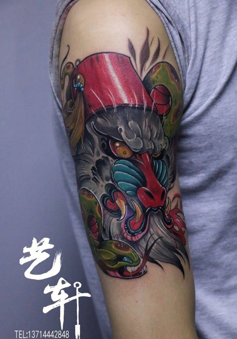 School作品纹身图片