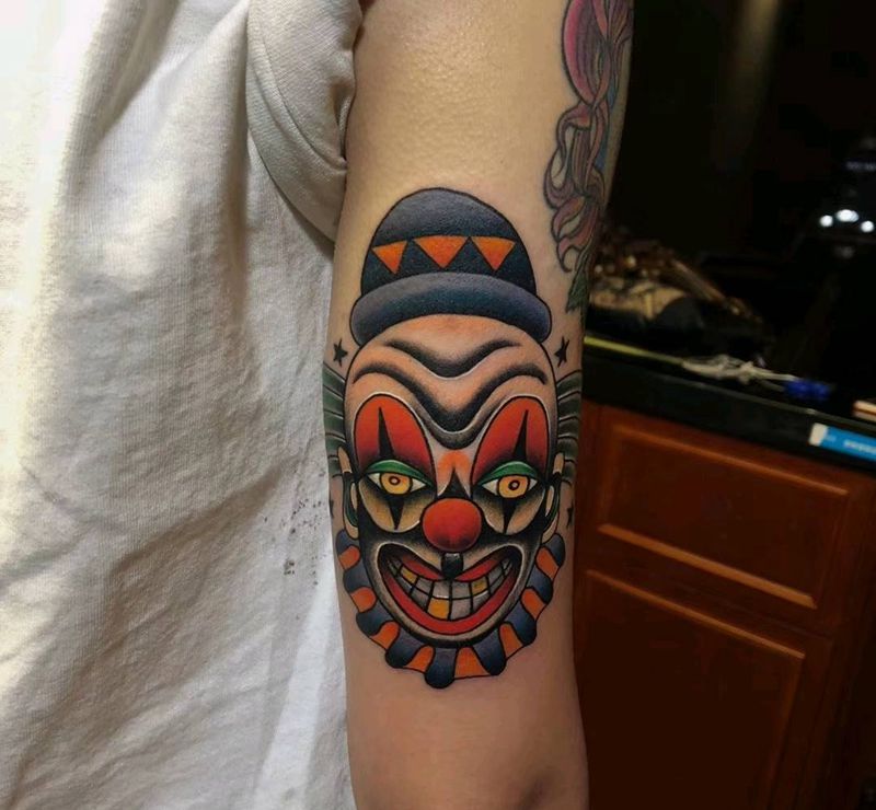 翼尊堂纹身作品纹身图片_肩部腿部欧美写实New School纹身图案