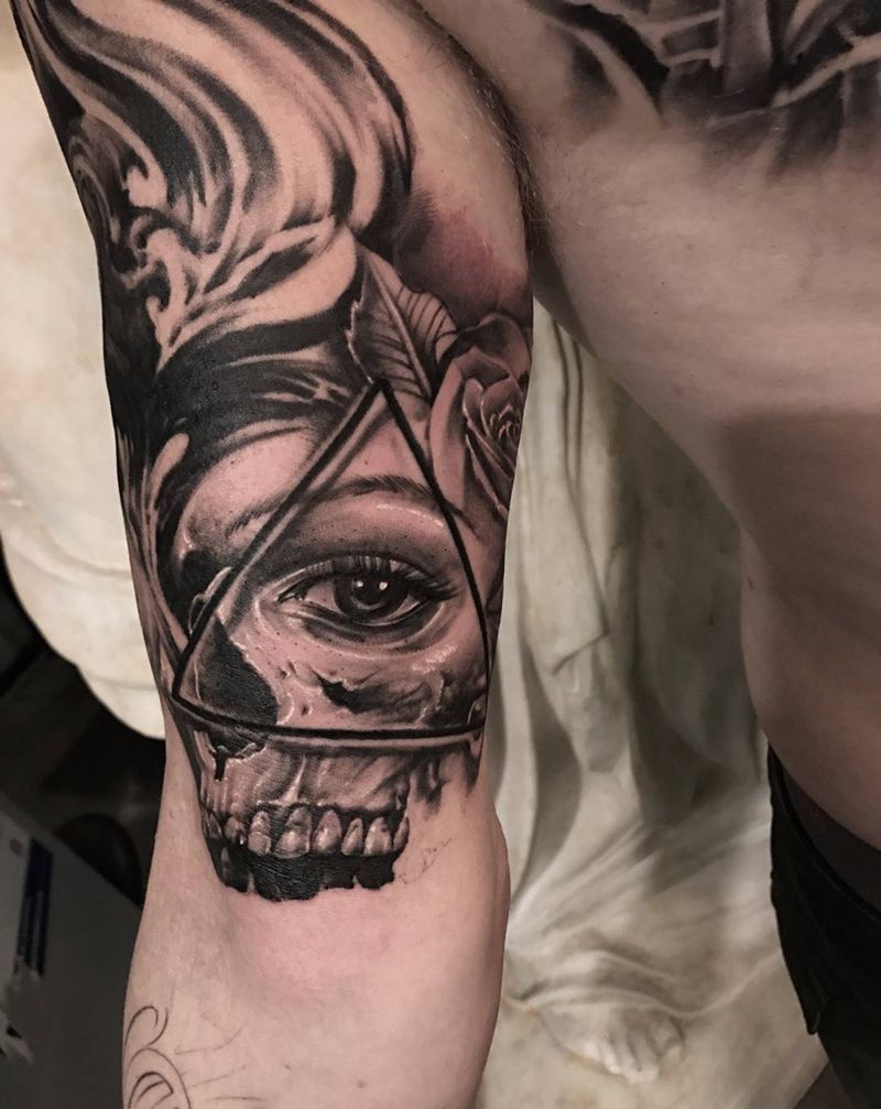 第三部分纹身图片_人物肖像欧美写实成品原创花臂纹身图案