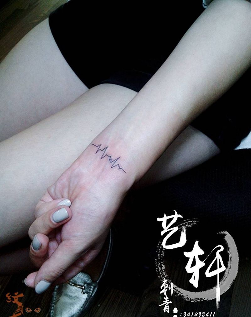 英文作品纹身图片_清新纹身图案