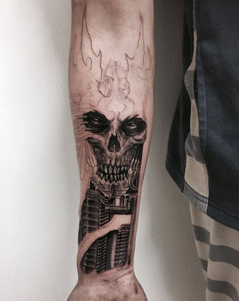 小臂待续纹身图片