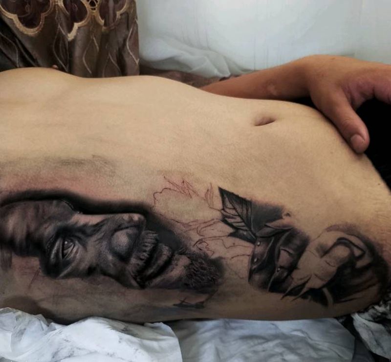 未完成纹身图片