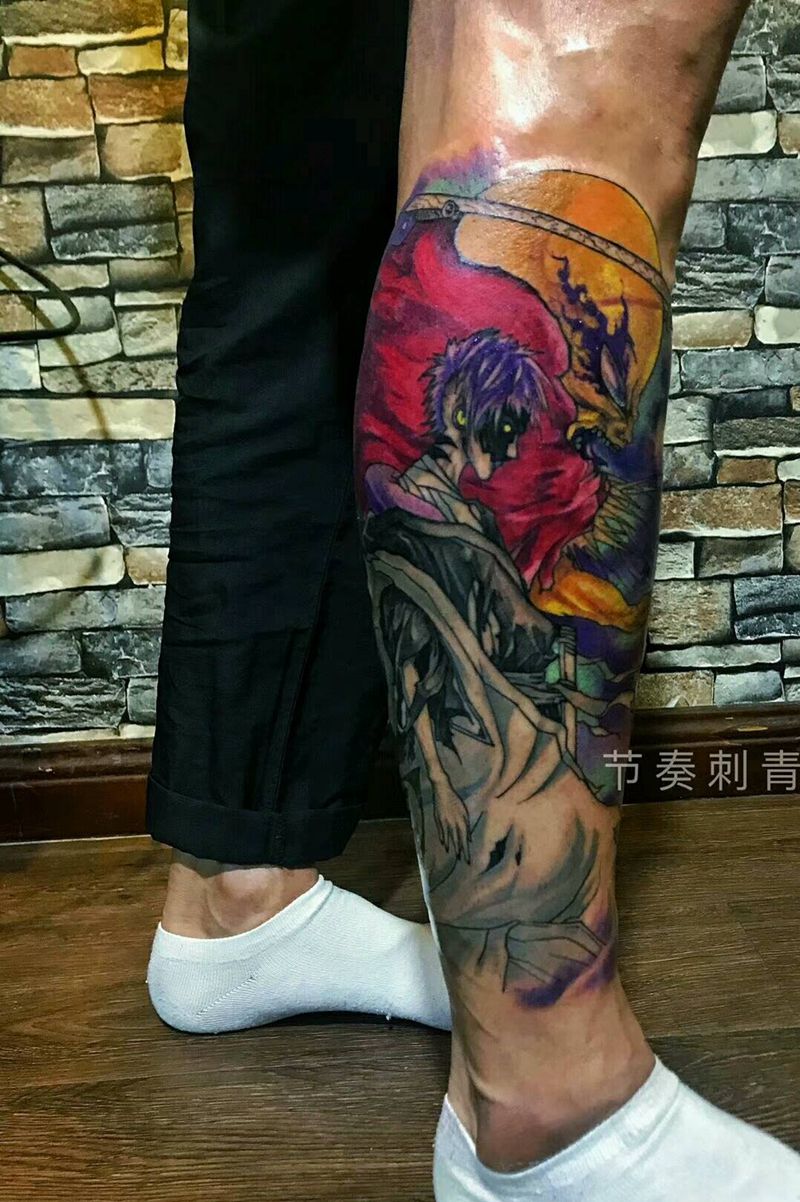 动漫死神12番队长纹身图片