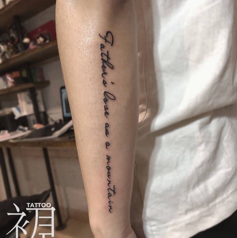 字纹身图片_成品手臂清新欧美字符原创纹身图案