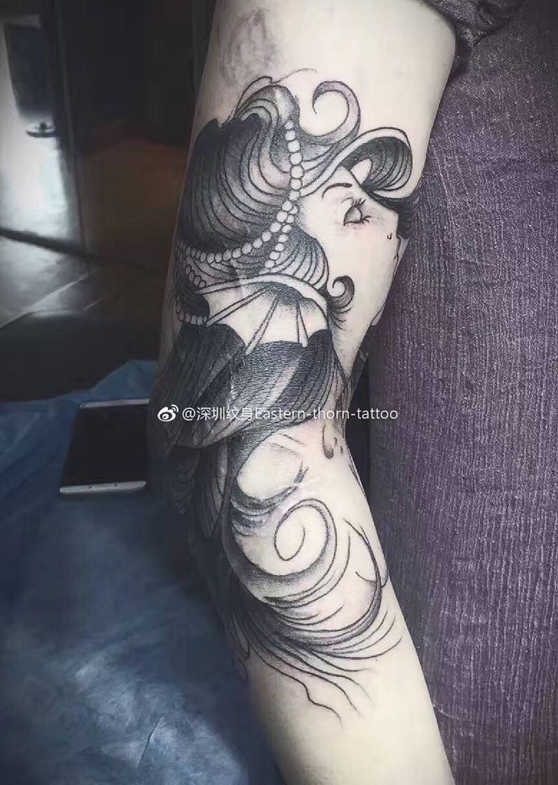 美人鱼纹身图片