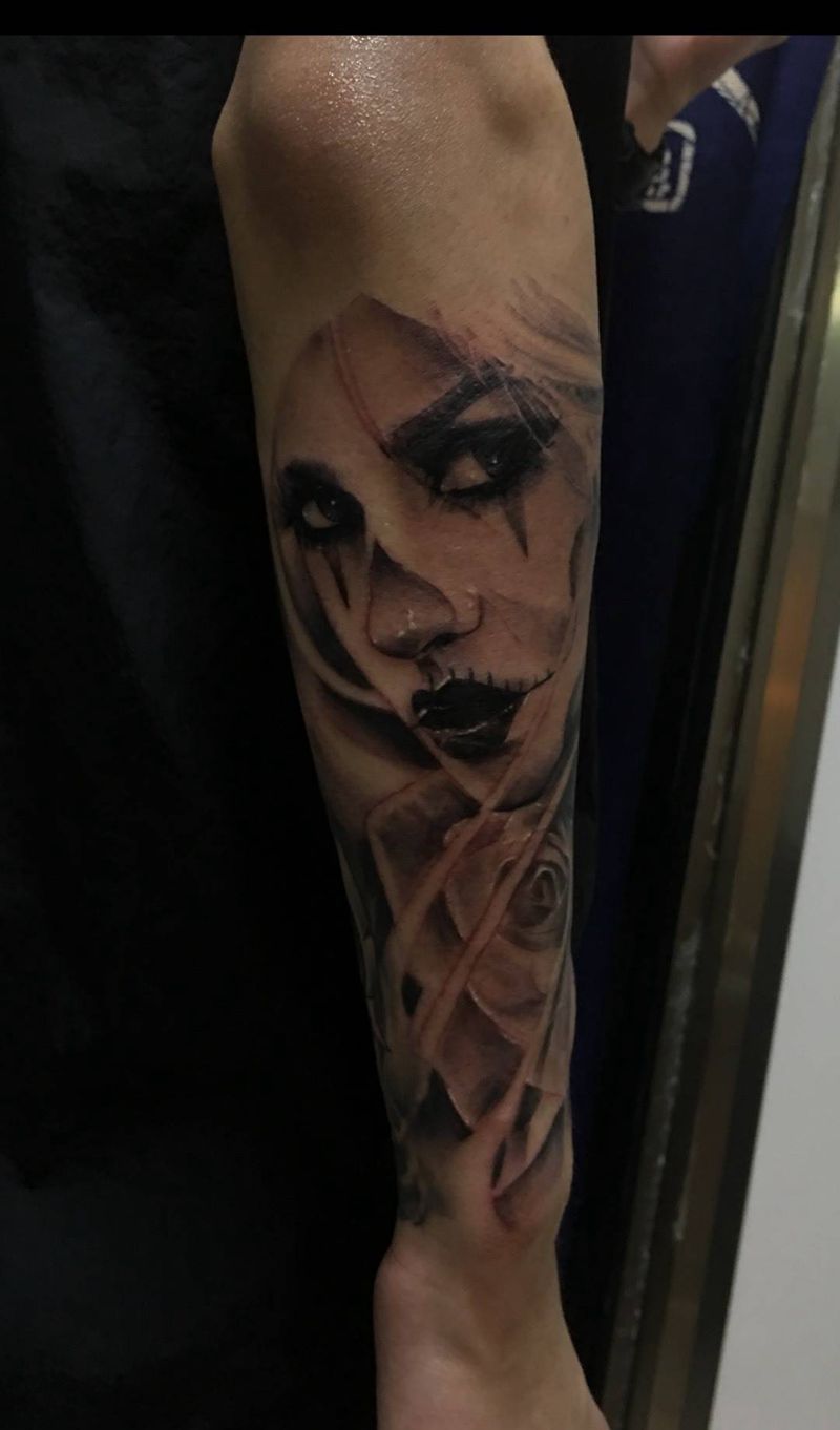 接小臂纹身图片