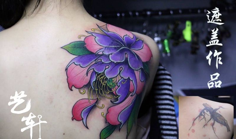 遮盖作品纹身图片