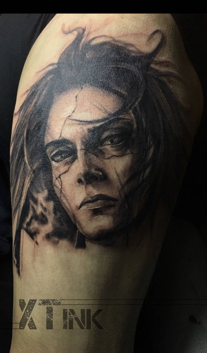 全腿未完成纹身图片