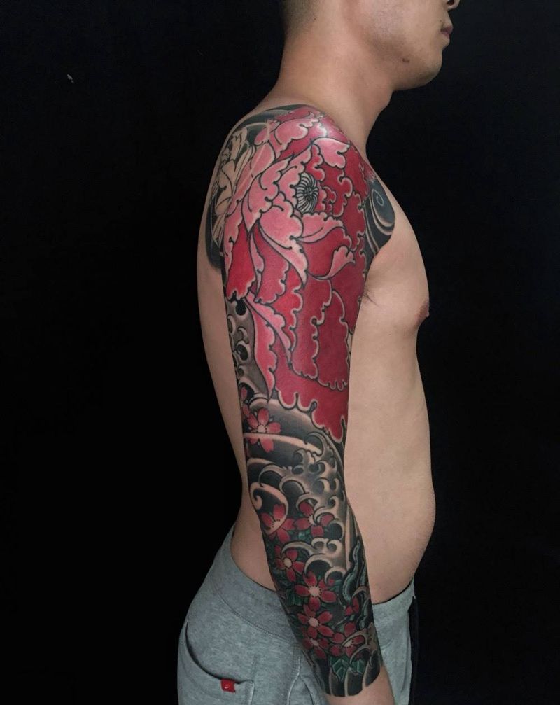 老传统纹身图片_成品手臂传统静物原创纹身图案