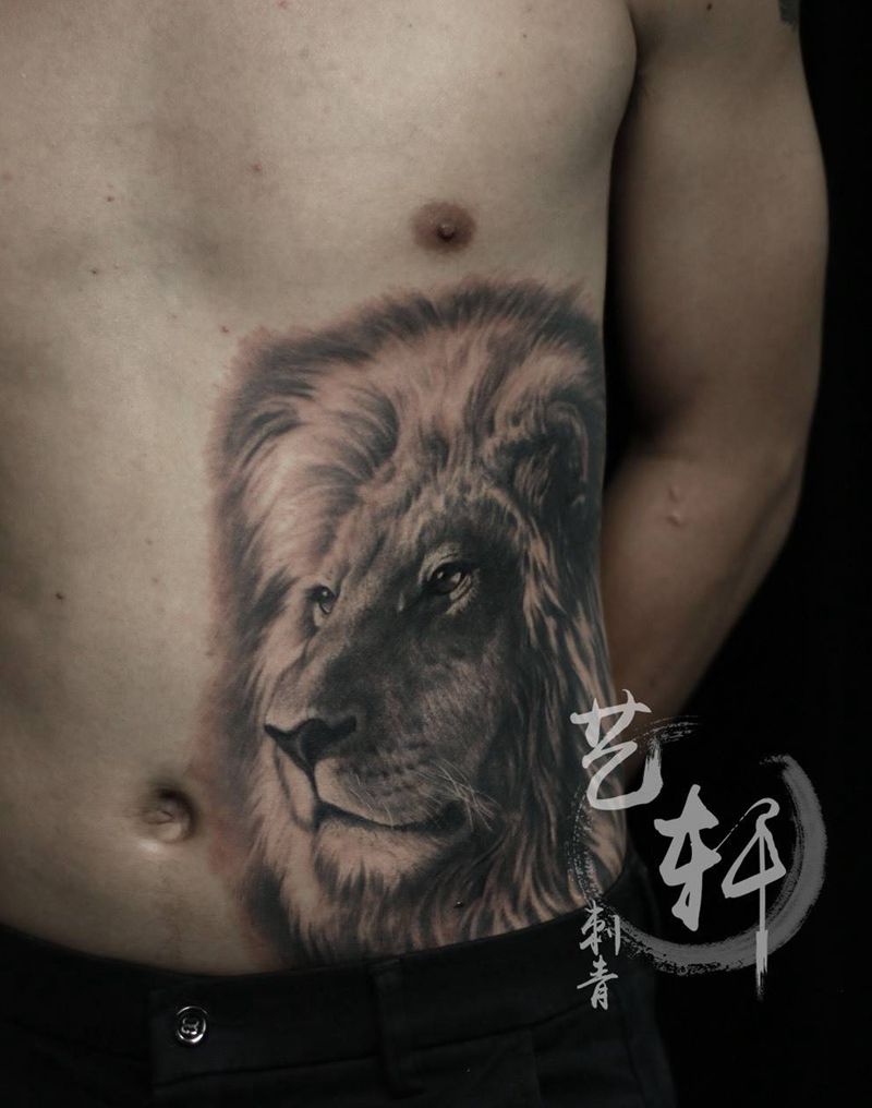 狮子纹身图片