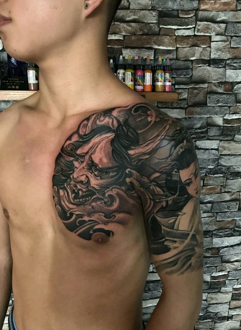 般诺艺伎纹身图片