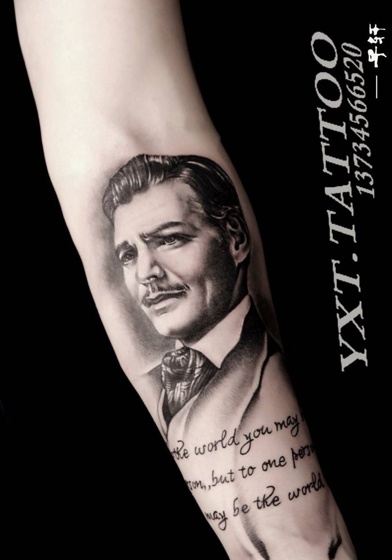 白瑞德纹身图片