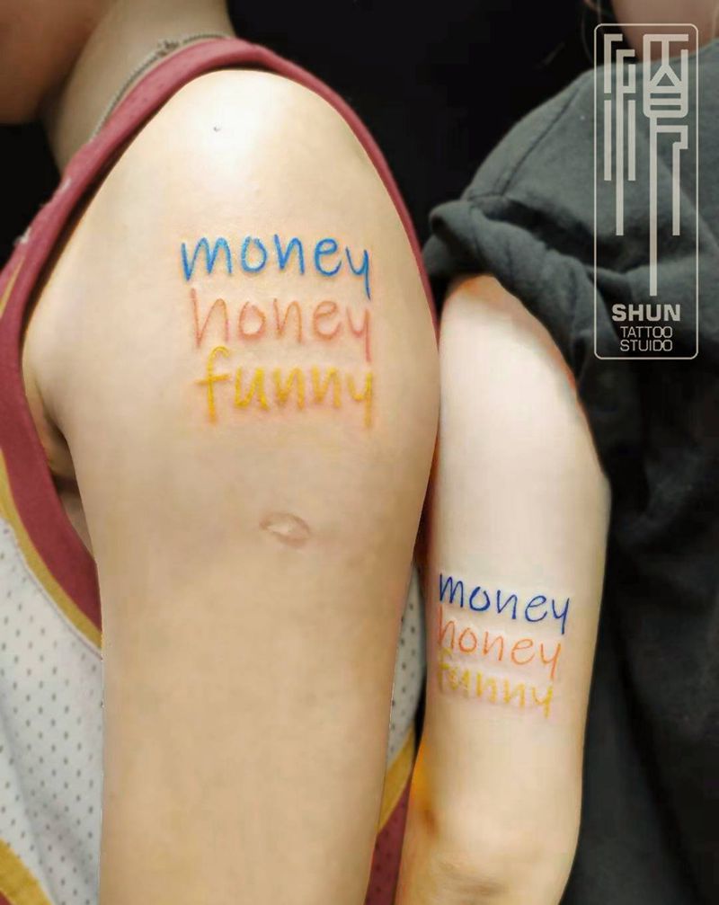 情侣纹身纹身图片_手臂纹身图案