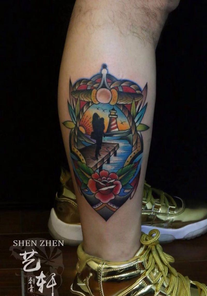 mewschool纹身图片_成品脚部欧美人物纹身图案