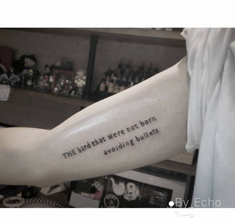 文字纹身图片_字符原创欧美清新手部手臂成品纹身图案