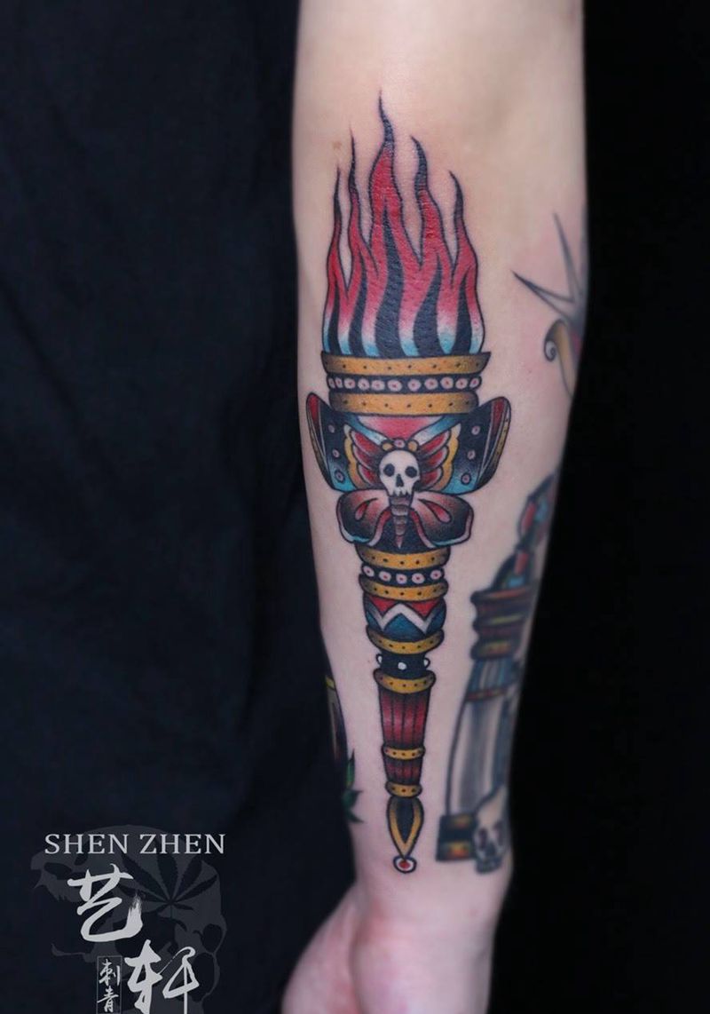 school纹身图片_school欧美成品手部手臂纹身图案