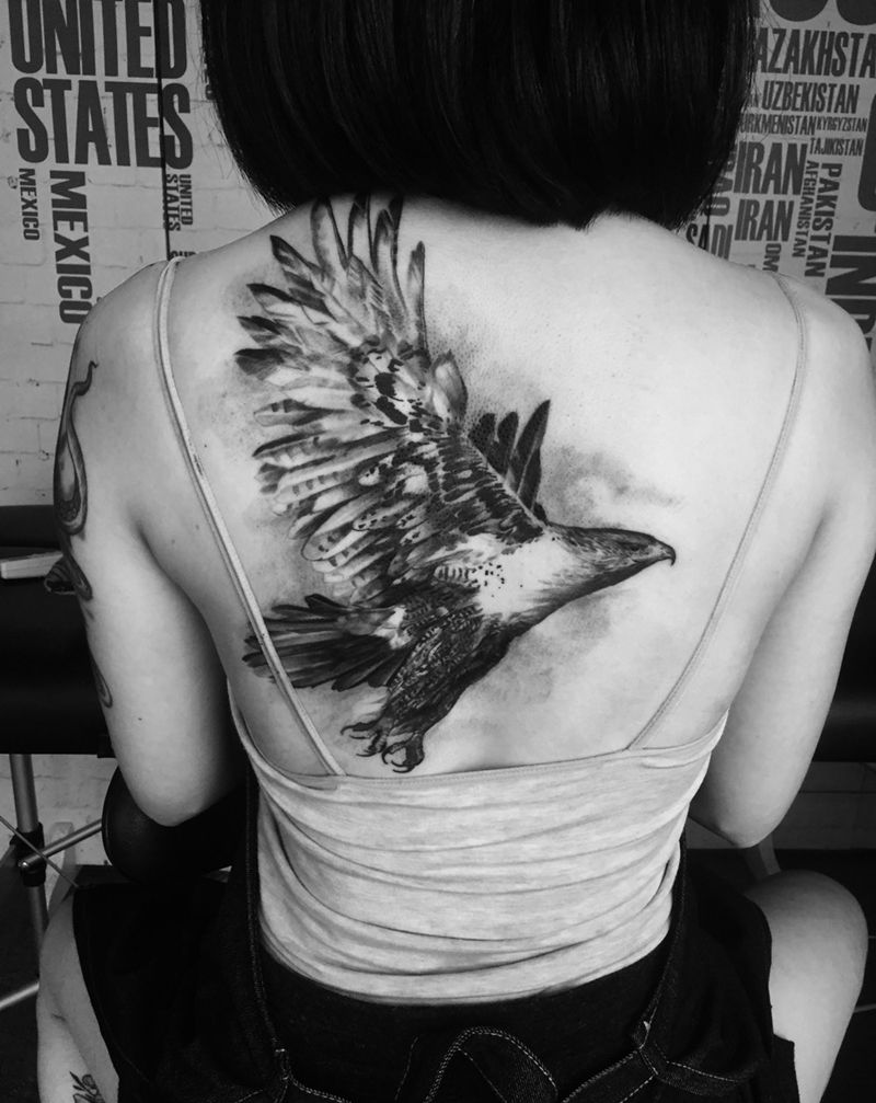 鹰纹身图片