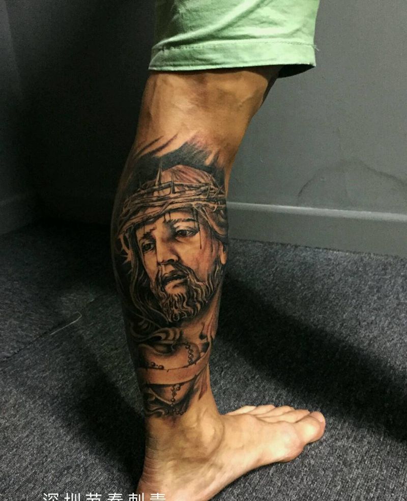 受难的耶稣纹身图片