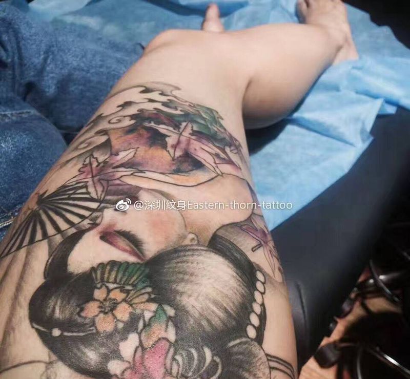 大家反过来看，哈哈纹身图片