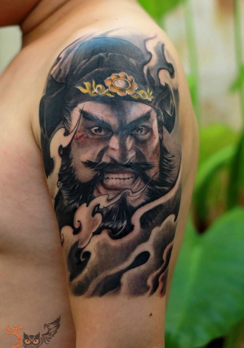 张飞钟馗李逵纹身图片