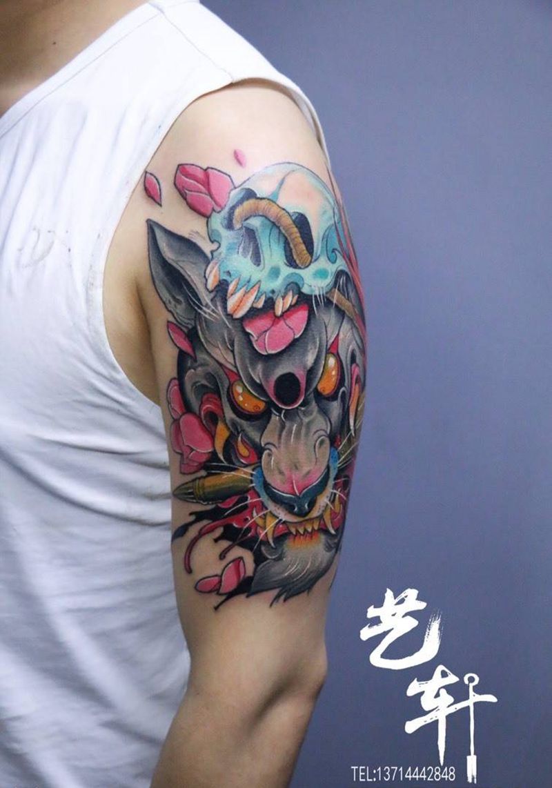 School作品纹身图片