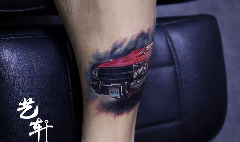 写实汽车纹身图片