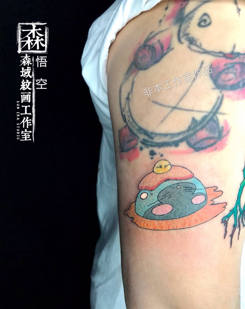 卡通纹身图片_手臂纹身图案