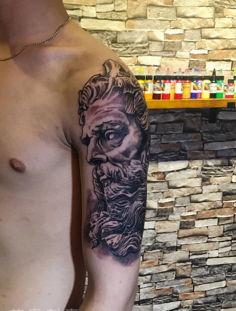 波塞冬纹身图片