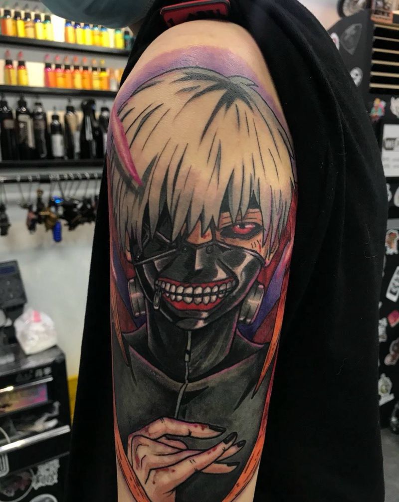 金木小天使纹身图片_成品手部手臂人物欧美纹身图案