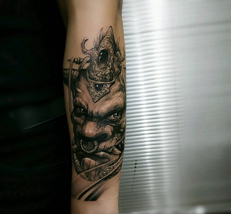 花臂 未完成纹身图片