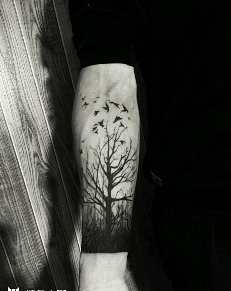 树纹身图片