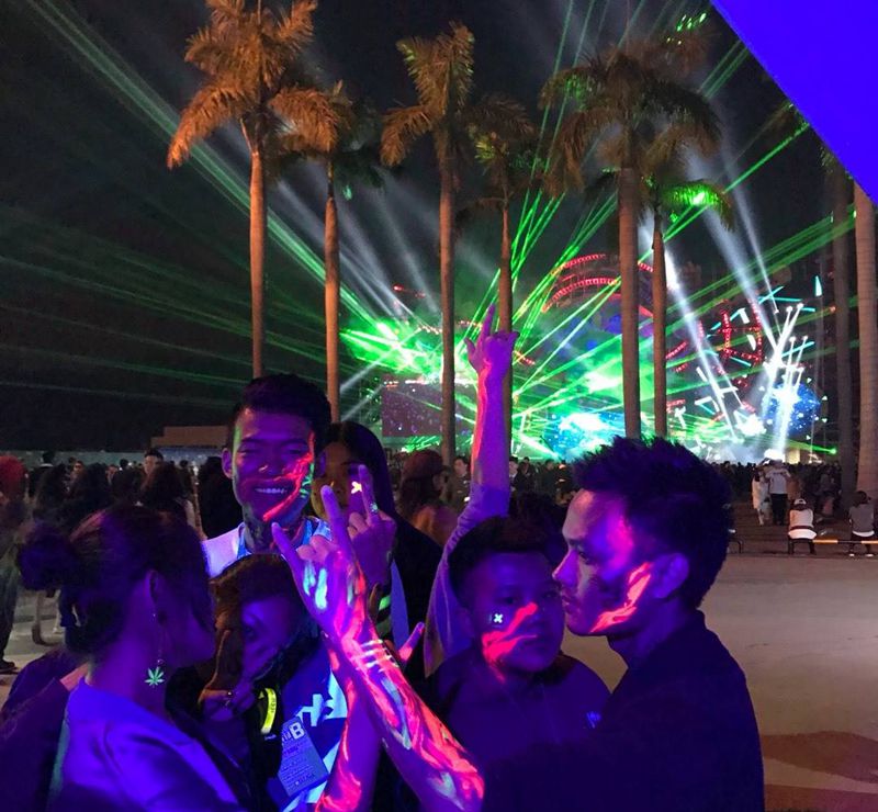 丛林电子音乐节纹身图片_成品手稿插画颈部肩部腰部背部腿部手部胸部纹身图案