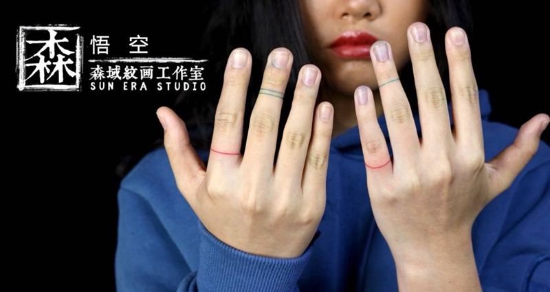 手指纹身图片_手部纹身图案