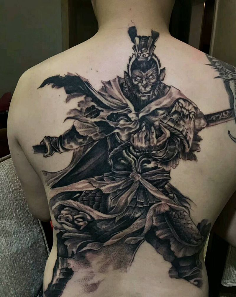 大圣（背景待续）纹身图片