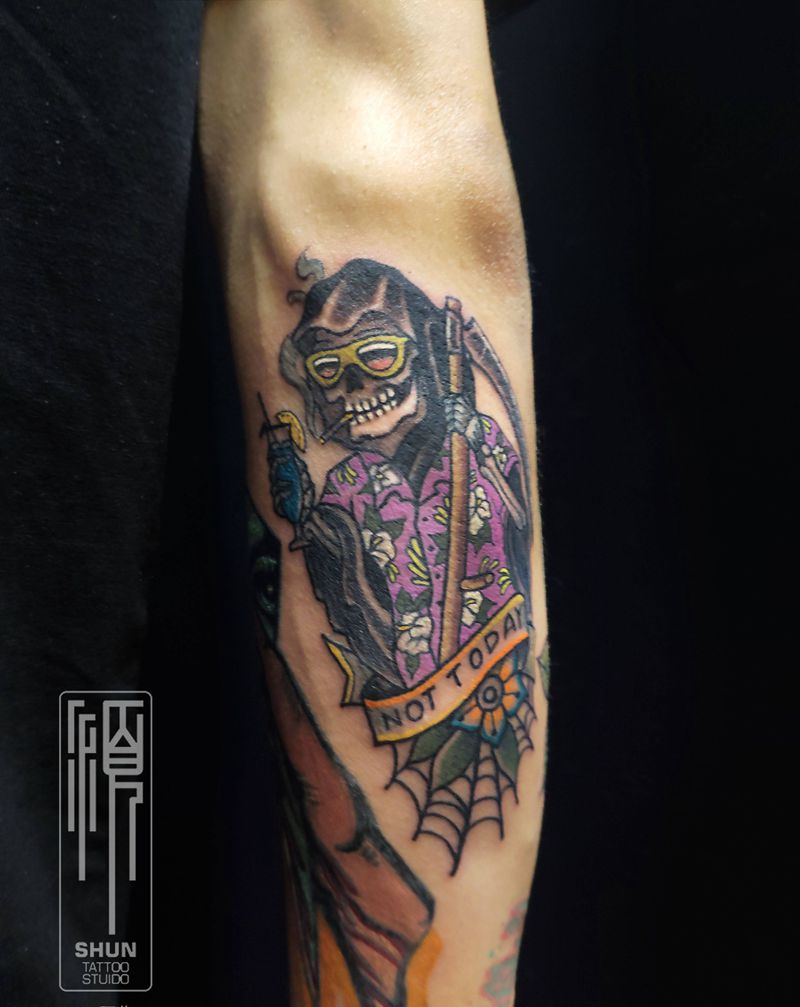 oldschool小图纹身图片_手臂Old School纹身图案