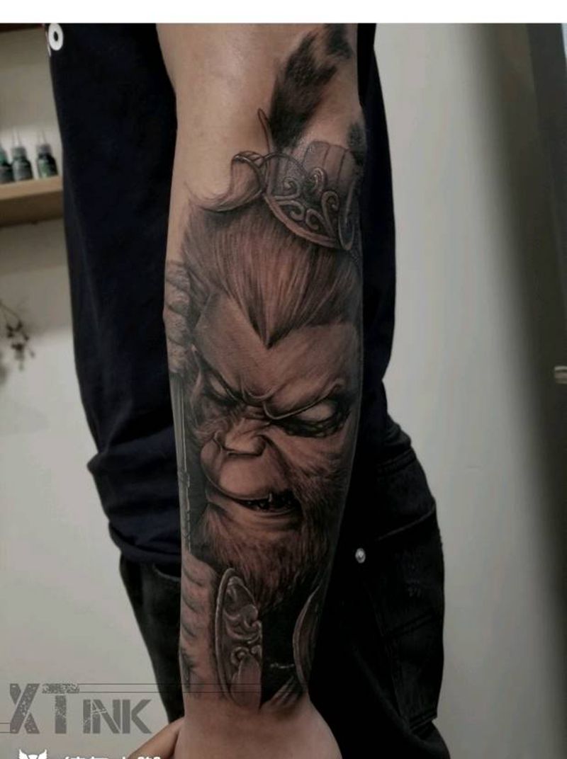 美猴王纹身图片