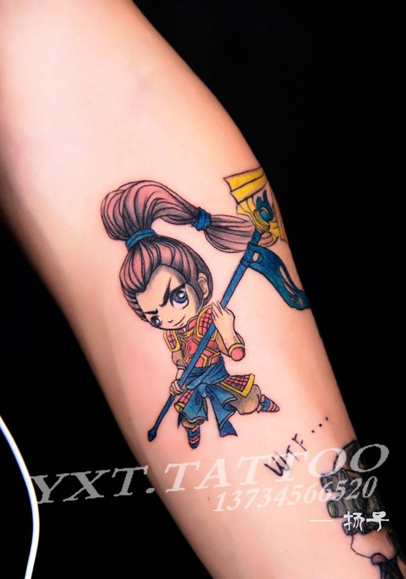 三位纹身师的LOL～hero……纹身图片_欧美人物手臂手部纹身图案