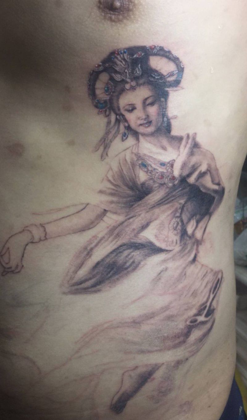 嫦娥 待续纹身图片