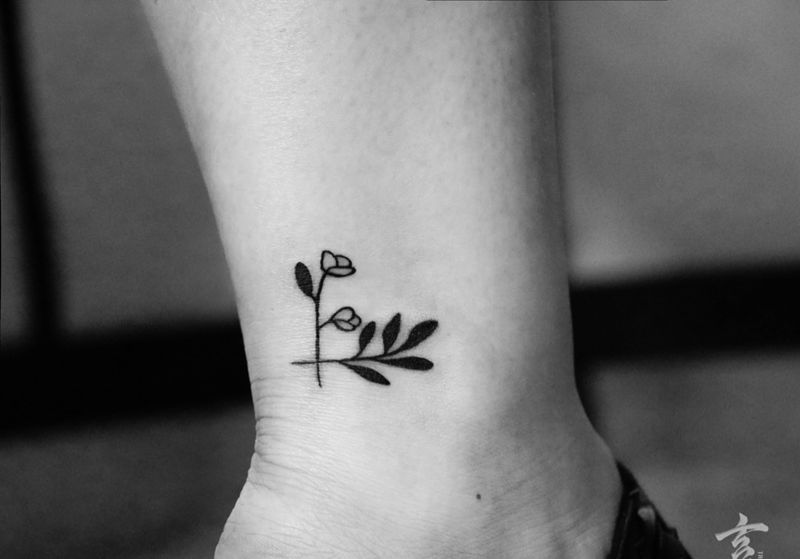 近日小圖纹身图片_成品肩部背部手部腿部手臂清新字符原创纹身图案