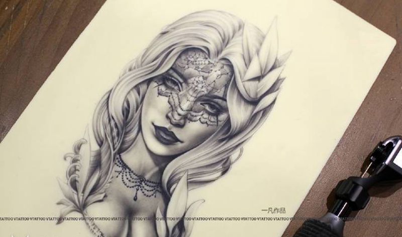 欧美肖像纹身图片_欧美写实纹身图案