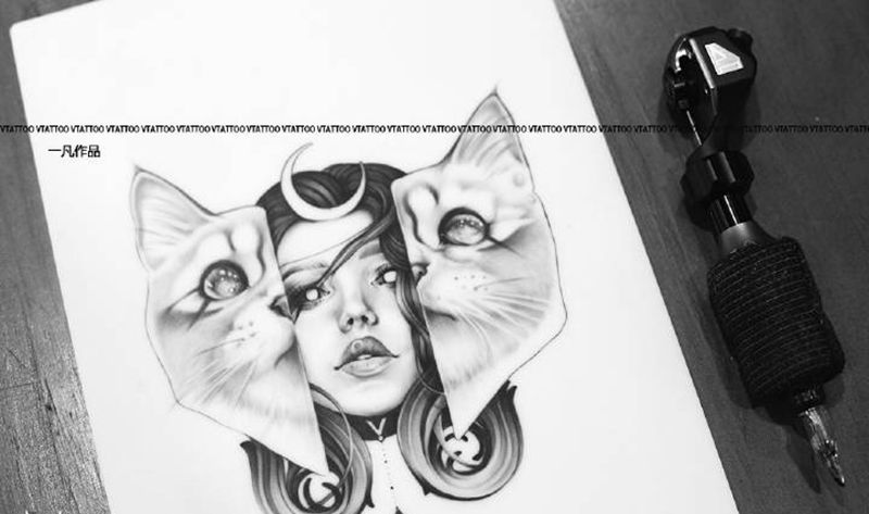 肖像作品纹身图片_欧美写实纹身图案