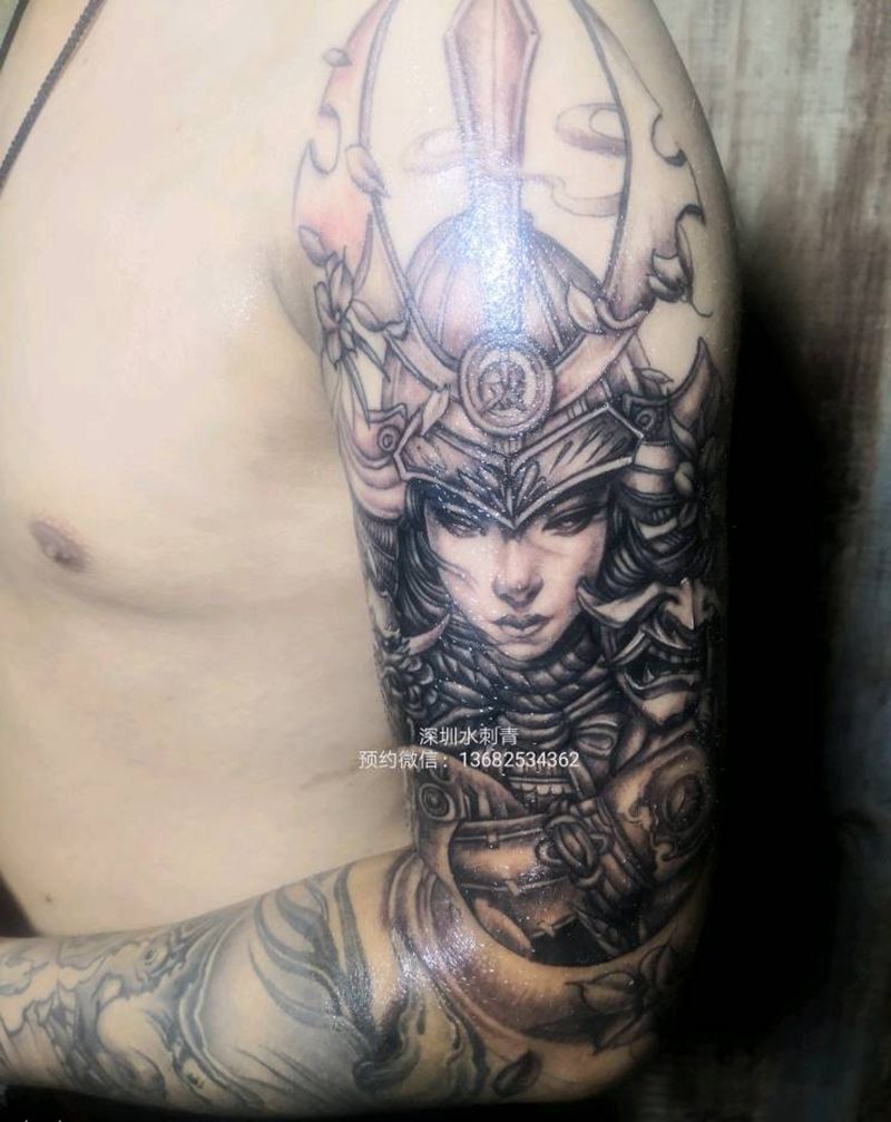 艺妓包花臂纹身图片_手臂纹身图案