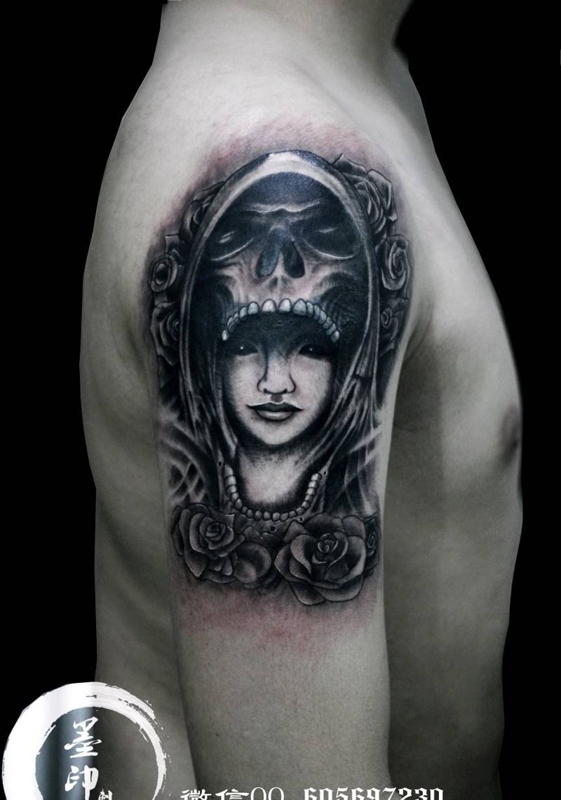 遮盖图纹身图片_手臂欧美写实纹身图案