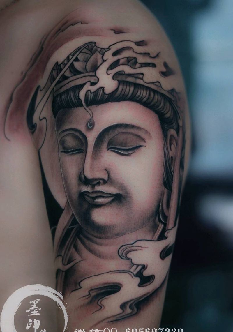 观音纹身图片