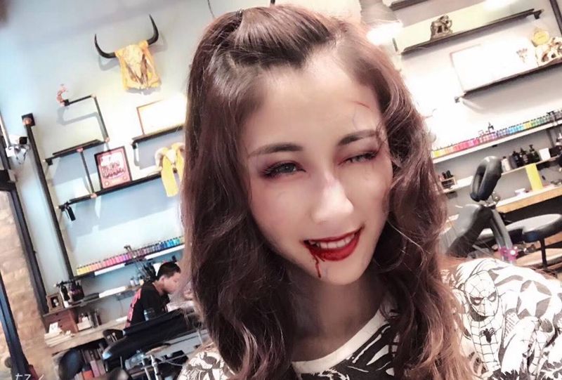 万圣节纹身图片_手臂欧美写实万圣节纹身图案